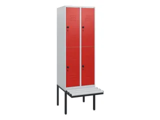 Dubbeldekse dekenkist,HxBxD 1950x600x815mm,2x2vak.,vak B 300mm - 1