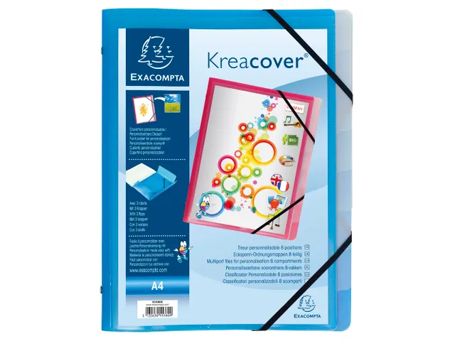 Sorteermap PP Kreaco ver 3 klep 8 vak ass