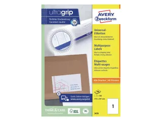 Etiket Avery Zweckform 3478 210x297mm A4 wit 100stuks - 4