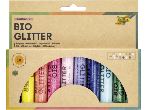 Glitterpoeder Bio Folia Rainbow 7gr 10 kleuren