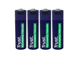 Batterij Trust USB-C oplaadbaar AA 4 stuks
