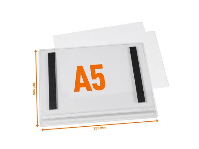 Waterbestendige hoes A5 magnetisch transparant