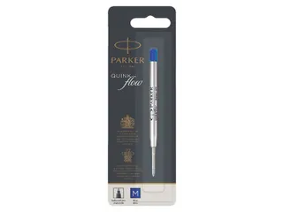 Balpenvulling Parker Quinkflow medium blauw blister à 1 stuk - 1