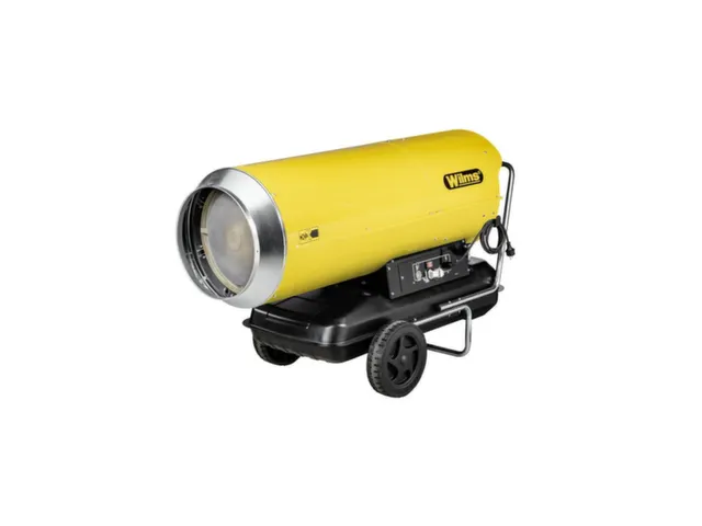 Chauffage à air chaud mobile 930x1605x685mm jaune avec poignée-barre