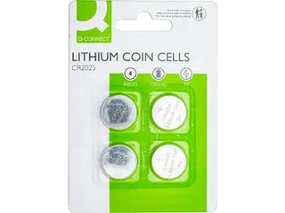 knoopcel, lithium, CR2025, blister van 4 stuks - 1