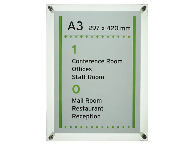 Menoor Deurbord Premium Glasslook A3 Plexiglas