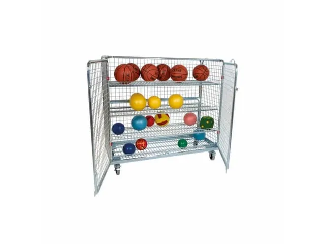 ballenwagen,draagverm. 500kg,HxLxB 1400x1500x620mm,3gaaswanden,deur