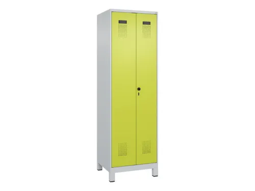 PBM-locker,HxBxD 1950x600x500mm,2vak,vak B 300mm,draaigrendel