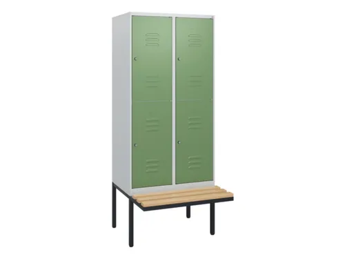 Dubbeldekse dekenkist,HxBxD 1950x800x815mm,2x2vak.,vak B 400mm