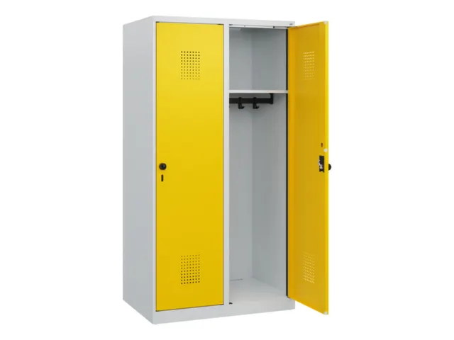 schoollocker,HxBxD 1530x800x500mm,2vak,vak B 400mm,draaigrendel