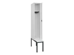 locker met bank,HxBxD 2120x300x815mm,1vak,vak B 300mm,cilinderslot