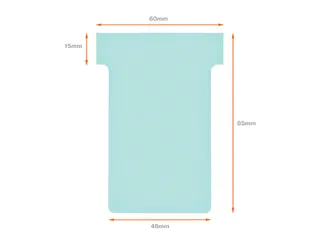 Planbord T-kaart Nobo nr 2 48mm blauw - 6