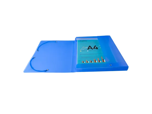 Boite de classement en polypropylène Dos 25mm Chromaline - A4 - Bleu