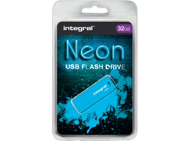 USB stick 2.0 Integral Neon USB-A 32GB blauw