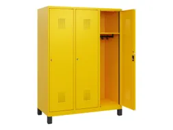 schoollocker,HxBxD 1630x1200x500mm,3vak,vak B 400mm,cil.-slot,voeten