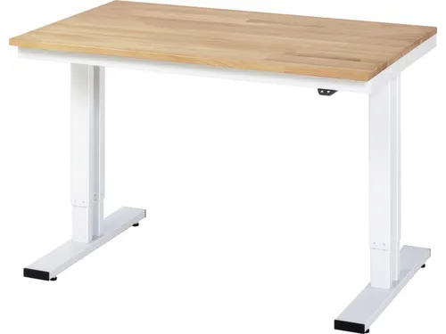 Werkbank elektrisch hoogte verstelbaar 720-1120x1250x800mm beukblad