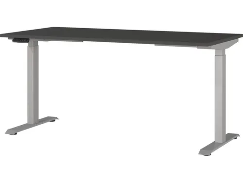 Elektrisch ihv bureau,HxBxD 720-1200x1600x800mm,blad grafiet