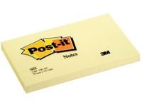 Post-it Notes, ft 76 x 127 mm, geel, blok van 100 vel