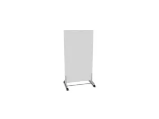 scheidingswand,HxB 1545x800mm,wand hout,Bl-wit - 1