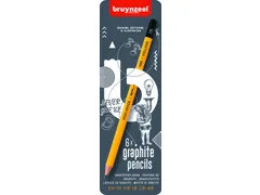Grafietpotlood Bruynzeel Burotek blik à 6 hardheden grijs