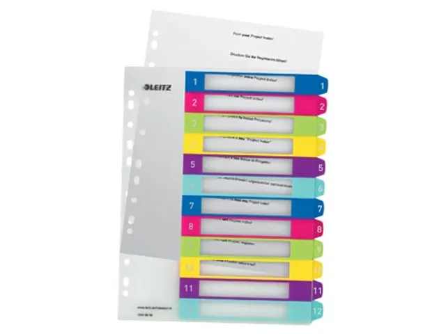 WOW printbare index, 12 tabs