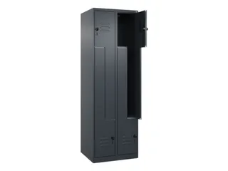 Z-garderobekast,HxBxD 1850x600x500mm,vak B 150/300mm,draaigrendel - 2