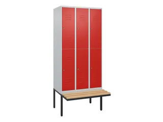 Dubbeldekse dekenkist,HxBxD 2120x900x815mm,3x2vak.,vak B 300mm - 1