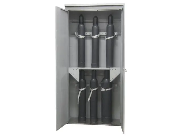 inhanglegbord,v. gasflessenkast,v. kast BxD 1400x400mm,staal,RAL7035