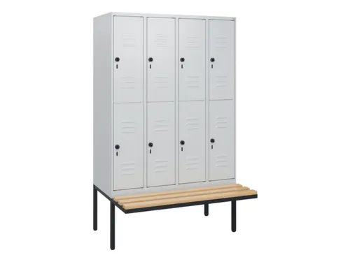 Dubbeldekse dekenkist,HxBxD 1950x1200x815mm,4x2vak.,vak B 300mm