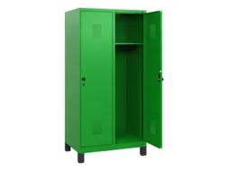 schoollocker,HxBxD 1630x800x500mm,2vak,vak B 400mm,draaigrendel,voeten