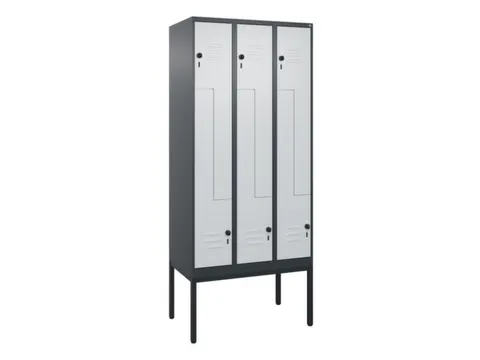 armoire vestiaire Z HxlxP 2120x900x500mm larg. compart. 150/300mm