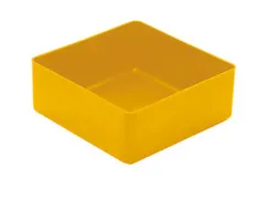Inzetbak HxLxB 40x99x99mm Polystyreen Geel 50 stuks
