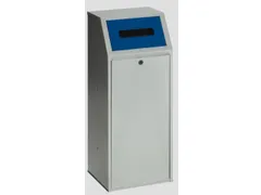 Afvalverzamelaar papier 70 liter hxbxd 1000x400x400mm inworpklep Blauw