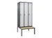 locker voor scheiding van kleding,HxBxD 2120x900x815mm,3vak