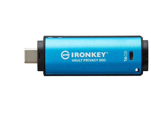 16GB USB-C IronKey Vault Privacy 50C AES-256 versleuteling, FIPS 197