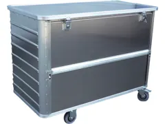 Bakwagens Van Aluminium Met Deksel 250kg 985x1280x675mm 650l