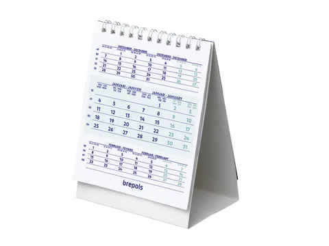 3-Maandsbureaukalender 2027 Brepols 10.5x13cm