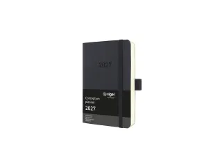 Dagagenda Conceptum A6 2027 (NL/FR/EN/DU) zwart Softcover - 2