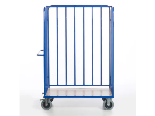 pakketwagen,draagverm. 600kg,laadvl. LxB 1200x770mm,houtetage,RAL5010