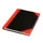 Notitieboek Bantex zwart/rood A6 lijn 70gr 96vel