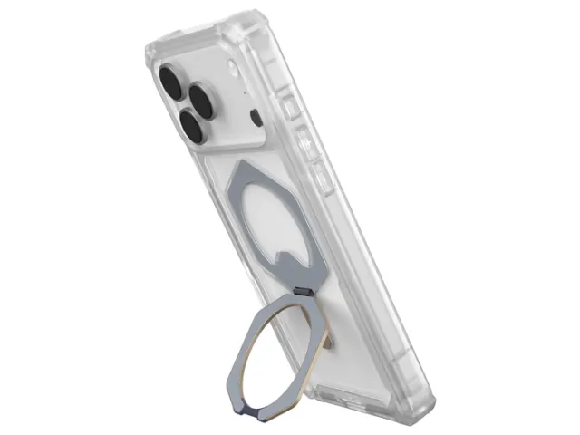 Plasma XTE iPhone 17 Pro Max Hoesje MagSafe Stand Back Cover Titanium