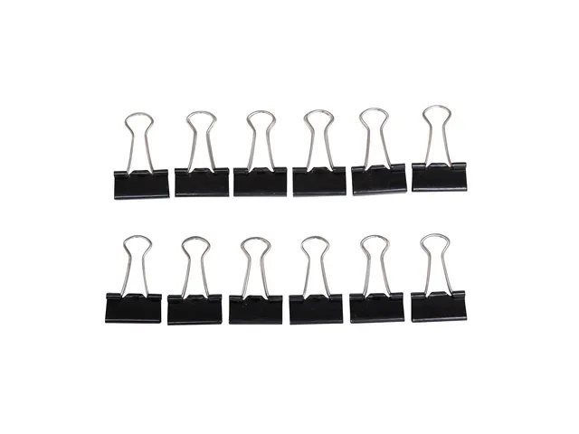 Papierklem MAUL 213 Foldback 25mm capaciteit 9mm zwart