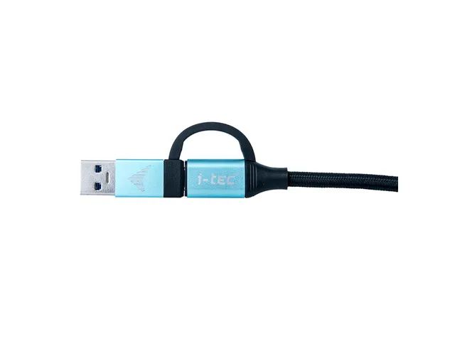 USB-C Cable to USB-C with Integrated USB 3.0 Adapter