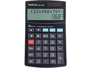 bureaurekenmachine MTL 600, 2-regelig, zwart - 2