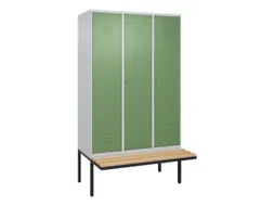 locker voor scheiding van kleding,HxBxD 2120x1200x815mm,3vak