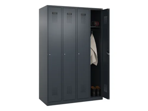 locker,HxBxD 1850x1200x500mm,4vak,vak B 300mm,cil.-slot