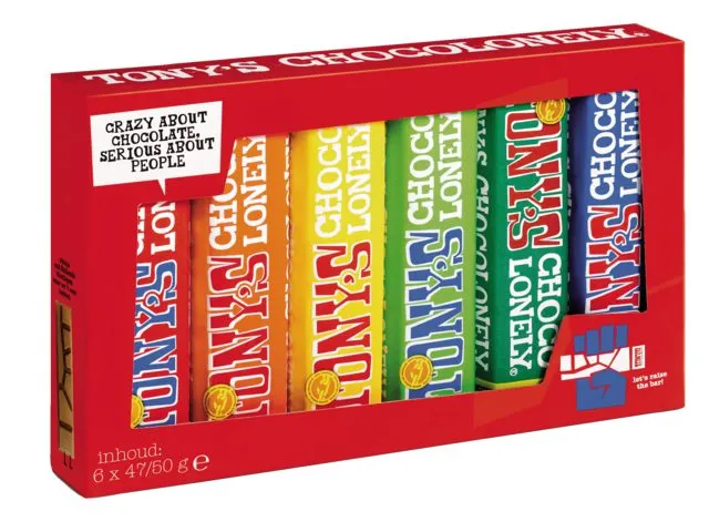 Chocolade Tony's Chocolonely Reep 47/50Gr Assorti À 6 Stuks