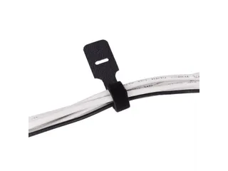 Addit Kabelbinders klittenband 12x250mm Zwart 10 stuks - 1