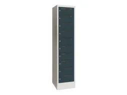 Postsorteerkast 1850x430x500mm 10 Vakken Ral7035 Front Ral7016