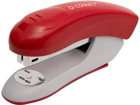 Q-connect Nietmachine Plastic Half Strip 20vel Rood